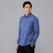 ブレスサーモボタンダウン共衿長袖シャツ ブルー Mサイズ E2MAC50422