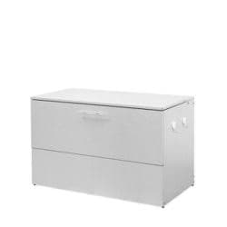 ガルバリウム製 屋外 ゴミ保管庫 幅100奥行56cm お客様組立品 A134