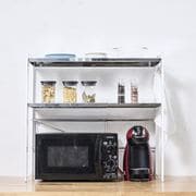 ステンレス棚カウンター上伸縮ラック 2段 お客様組立品 A157