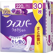 ウィスパー うすさら安心 さわやかな香り 220cc 35cm 30枚 [吸水 ナプキン 尿ケア 女性用 軽度尿ケア製品]