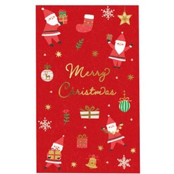 【限定】 ポチ袋 チアフルサンタ S 5枚入 CP018