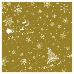 【限定】 包装紙 スノーギフト ゴールド 2枚入 CH049