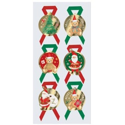 【限定】 シール リボン クリスマスエトワール 1枚入 CW028