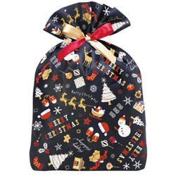 【限定】 ギフトバッグ 巾着 メリークリスマス CD074