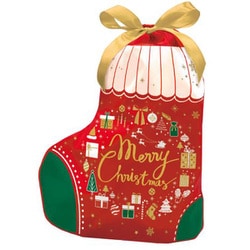 【限定】 ギフトバッグ 巾着 くつ下リース 幅330mm CD065