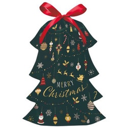 【限定】 ギフトバッグ 巾着 グリッターツリー 幅300mm CD082