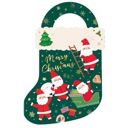 【限定】 ジップバッグ ノスタルジックサンタ 5枚入 CV057