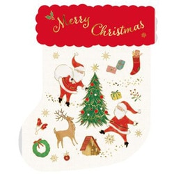 【限定】 ジップバッグ ハピネスノエル 5枚入 CV059