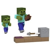 JKK03 マインクラフト ベーシックフィギュア レッドストーンシリーズ アクションセット レッドストーン装置 ゾンビと弓矢トラップ