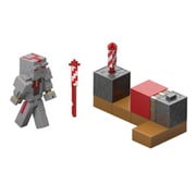 JKK10 マインクラフト ベーシックフィギュア レッドストーンシリーズ プロテクターと花火打ち上げ装置