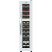 ワインセラー コンプレッサ式 18本収納 上下室完全独立制御2温度帯セラー ホワイト DCG-C18S-W