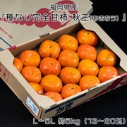 『種なし完全甘柿 秋王（あきおう）』 福岡県産 L～5L 約5kg（13～20玉）ご自宅用規格 産地箱 風袋込 ※常温 [ご注文受付は2025年11月17日（月）決済完了分まで]