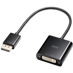 DisplayPort - DVI 変換アダプタ アクティブ 1080p対応 DPオス - DVIメス ケーブル一体型 金メッキピン 旧型モニタ活用 AD-DPDVA02