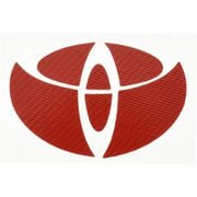 マジカルカーボン フロントエンブレム（レッド）トヨタ ハイエースワゴン/アクア CEFT6R