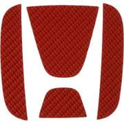 マジカルカーボン フロントエンブレム(レッド)ホンダ バモス CEFH11R