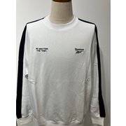 裏起毛 ワンポイント ロゴ ライントレーナー ホワイト L RM-5132