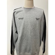 裏起毛 ワンポイント ロゴ ライントレーナー モクグレー L RM-5132
