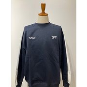 裏起毛 ワンポイント ロゴ ライントレーナー ネイビー LL RM-5132