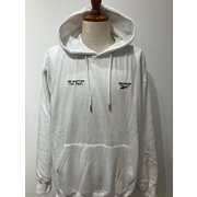 裏起毛 ワンポイント ロゴ フーディー ホワイト LL RM-5133