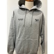 裏起毛 ワンポイント ロゴ フーディー モクグレー L RM-5133