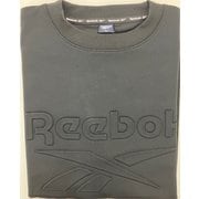 エンボスデザイン プルオーバー トレーナー ポリエステルポンチ ブラック L RM-5136