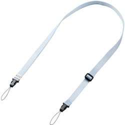 カメラストラップ 首掛け/肩掛け/たすき掛け チェキ instax/写ルンです/コンデジ対応 長さ調整可 ブルー IC-STSDM12BU