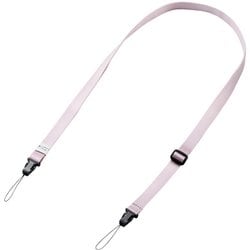 カメラストラップ 首掛け/肩掛け/たすき掛け チェキ instax/写ルンです/コンデジ対応 長さ調整可 ピンク IC-STSDM12PN