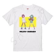 SYNC-GMSTS-AWL 銀河特急 ミルキー☆サブウェイ Tシャツ A. チハル・マキナ ホワイト Lサイズ