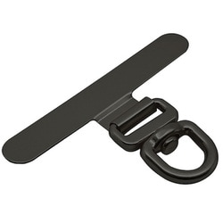 ストラップホルダーシート ステンレス 360°回転式 ブラック RFRSTHS06BK