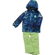 TODDLER SUIT キッズ スキーウェア 上下セット BLU×LIM(686E331) 120サイズ RES58002