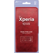 Xperia 10VII用 手帳型ケース レッド AC-XP107 PB RD