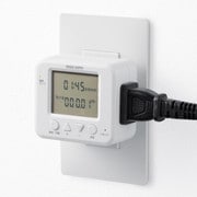 TAP-RT3 [タイマーコンセント 折りたたみ式プラグ 24時間/曜日設定可能 電力/料金表示機能付 チャイルドロック搭載 ホワイト]