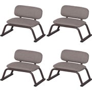 正座椅子（背あり）×4脚セット SZA-02×4pcs BR