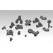 VG64013 1/35 汎用 パイプ継手セット 2mm径用 [プラモデル用パーツ]