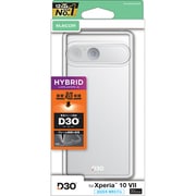 Xperia 10 VII用 ケース ハイブリッド カバー D3O 超衝撃保護 ストラップホール付 クリア PM-X252D3OTCR