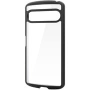 Xperia 10 VII用 ケース ハイブリッド カバー 衝撃吸収 ストラップホール付 ストラップホールシート付 TOUGH SLIM LITE ブラック PM-X252TSLFCBK