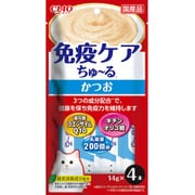免疫ケア ちゅーる かつお 14g×4P [キャットフード 猫用スナック 猫用おやつ 免疫ケア]