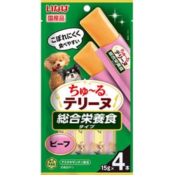 ちゅーるテリーヌ 総合栄養食タイプ ビーフ 15g×4P [ドッグフード 犬用スナック 犬用おやつ 総合栄養食]