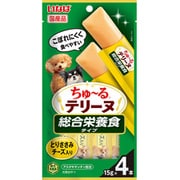 ちゅーるテリーヌ 総合栄養食タイプ とりささみ チーズ入り 15g×4P [ドッグフード 犬用スナック 犬用おやつ 総合栄養食]