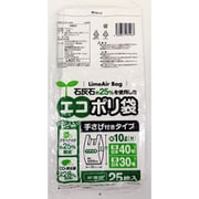 エコポリ袋 M 10L 半透明 手さげ付きタイプ 25枚 LACC-10