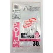 新素材 強力ポリ袋 45L 透明 30枚 DH-433
