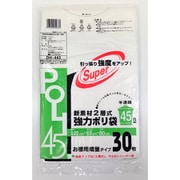 新素材2層式 強力ポリ袋 45L 半透明 30枚 DH-443