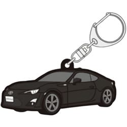 TGRC-A381-01 [ラバーキーホルダー TOYOTA86 前期 黒]
