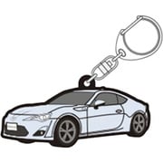 TGRC-A381-02 [ラバーキーホルダー TOYOTA86 前期 白]