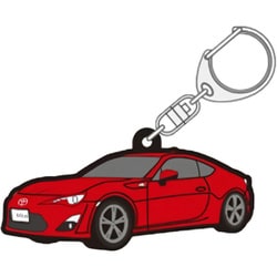 TGRC-A381-03 [ラバーキーホルダー TOYOTA86 前期 赤]