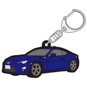 TGRC-A381-06 [ラバーキーホルダー TOYOTA86 前期 青]