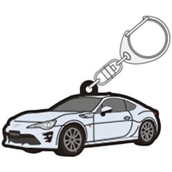 TGRC-A382-02 [ラバーキーホルダー TOYOTA86 後期 白]