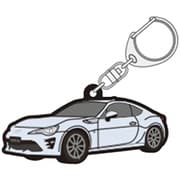 TGRC-A382-02 [ラバーキーホルダー TOYOTA86 後期 白]