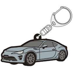 TGRC-A382-04 [ラバーキーホルダー TOYOTA86 後期 ライトグレー]
