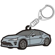 TGRC-A382-04 [ラバーキーホルダー TOYOTA86 後期 ライトグレー]